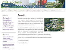Tablet Screenshot of lycee-college-considerant.fr